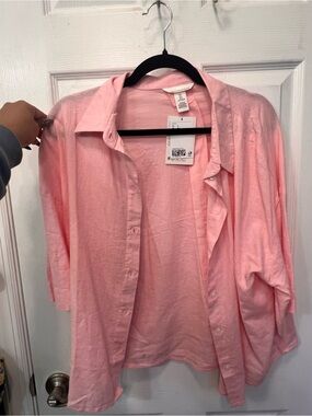 H&M Light Pink Button Down Shirt